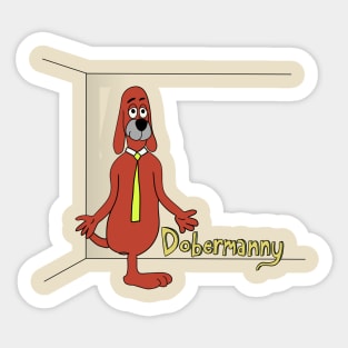 Dobermanny Sticker